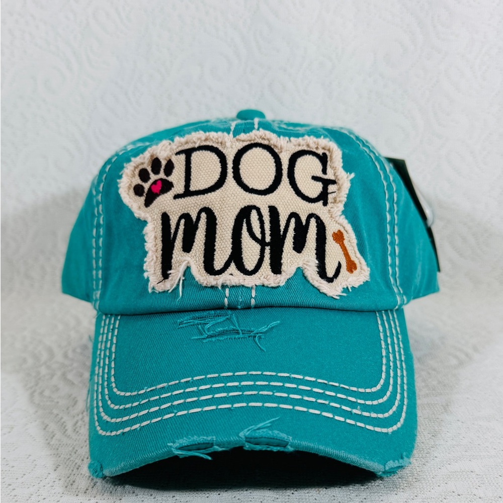 New With Tag Dog Mom Teal Cap Baseball Cap Hat
